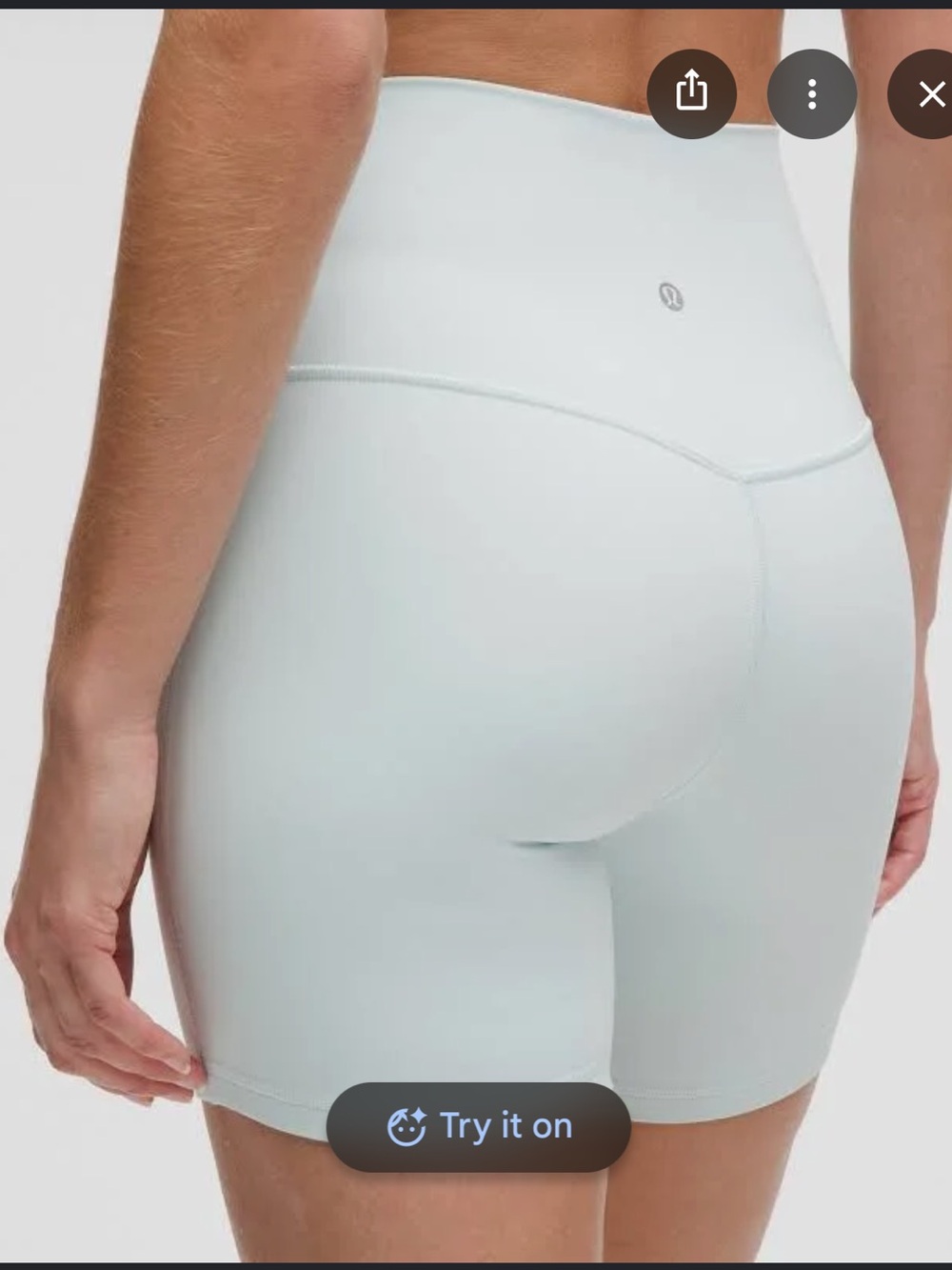 Lululemon High Rise Align Shorts in Mint Breeze